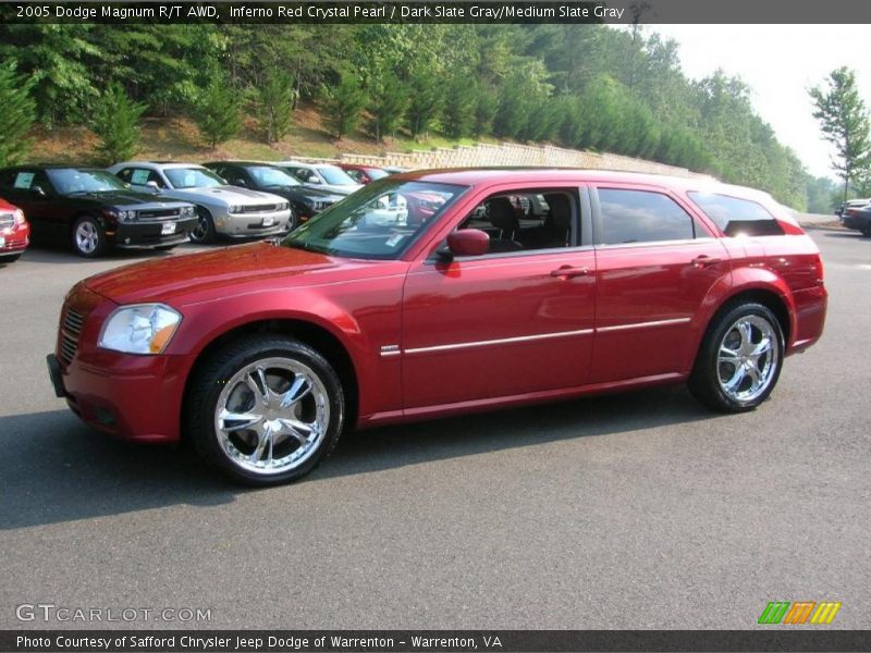 Inferno Red Crystal Pearl / Dark Slate Gray/Medium Slate Gray 2005 Dodge Magnum R/T AWD