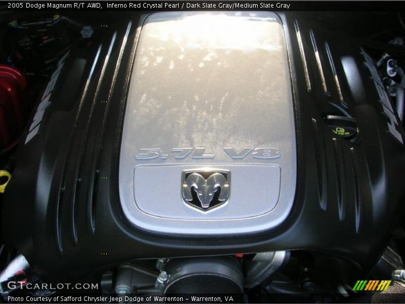 Inferno Red Crystal Pearl / Dark Slate Gray/Medium Slate Gray 2005 Dodge Magnum R/T AWD