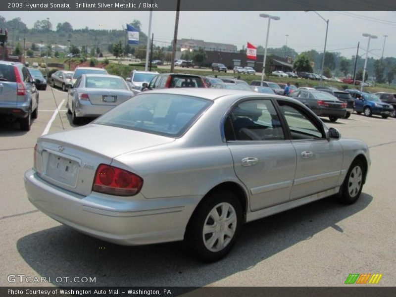 Brilliant Silver Metallic / Black 2003 Hyundai Sonata