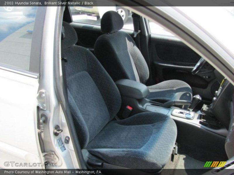 Brilliant Silver Metallic / Black 2003 Hyundai Sonata