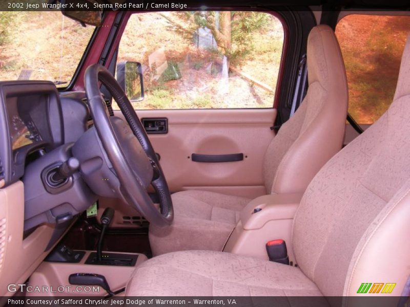 Sienna Red Pearl / Camel Beige 2002 Jeep Wrangler X 4x4