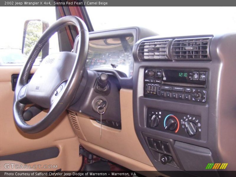 Sienna Red Pearl / Camel Beige 2002 Jeep Wrangler X 4x4