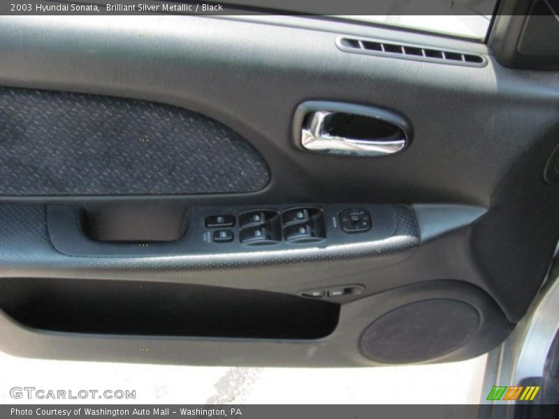Brilliant Silver Metallic / Black 2003 Hyundai Sonata