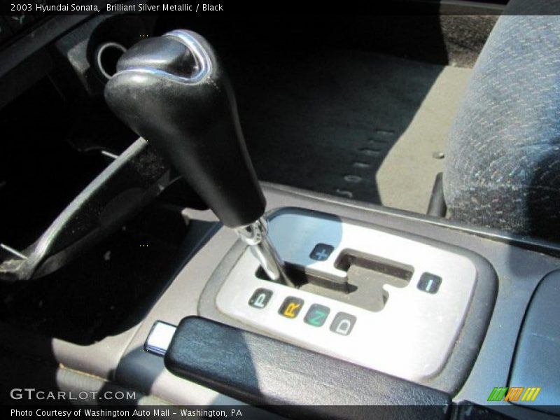 Brilliant Silver Metallic / Black 2003 Hyundai Sonata