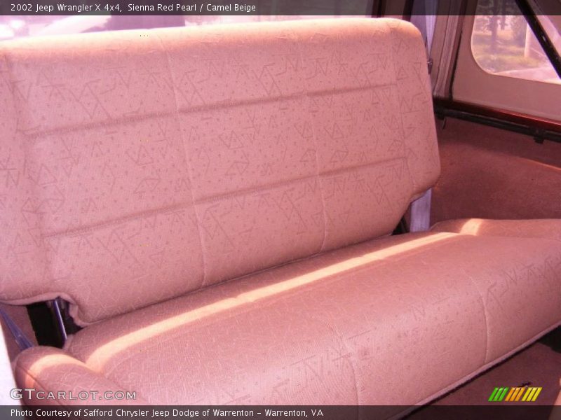 Sienna Red Pearl / Camel Beige 2002 Jeep Wrangler X 4x4