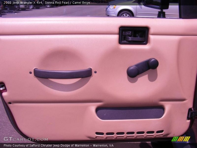 Sienna Red Pearl / Camel Beige 2002 Jeep Wrangler X 4x4
