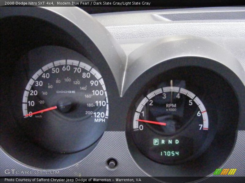 Modern Blue Pearl / Dark Slate Gray/Light Slate Gray 2008 Dodge Nitro SXT 4x4