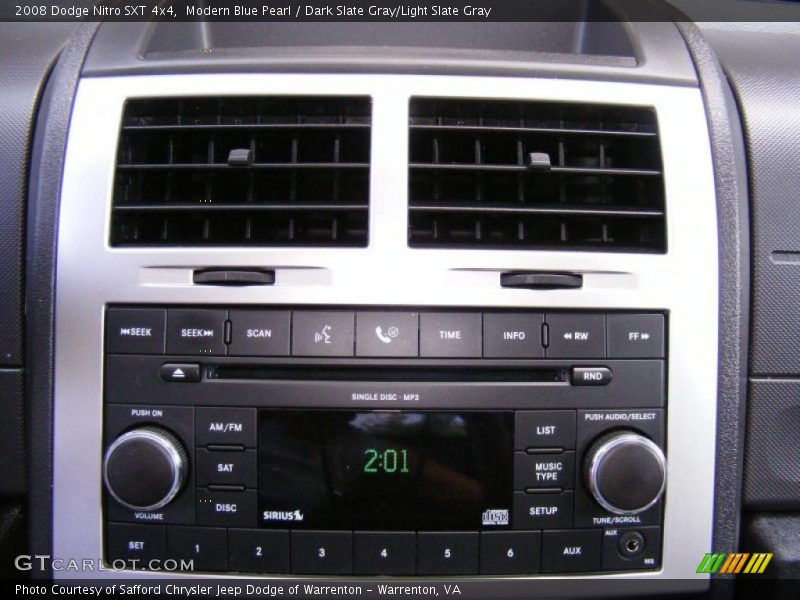 Modern Blue Pearl / Dark Slate Gray/Light Slate Gray 2008 Dodge Nitro SXT 4x4