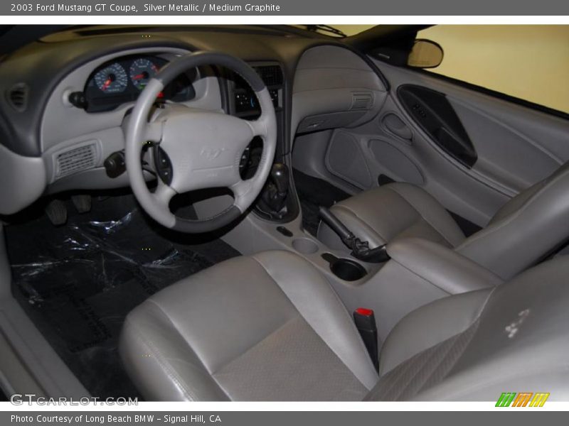 Silver Metallic / Medium Graphite 2003 Ford Mustang GT Coupe