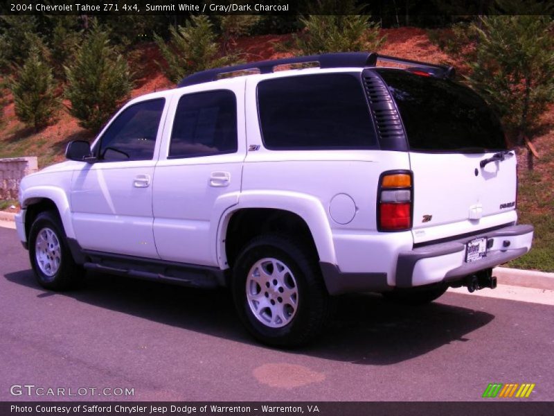 Summit White / Gray/Dark Charcoal 2004 Chevrolet Tahoe Z71 4x4