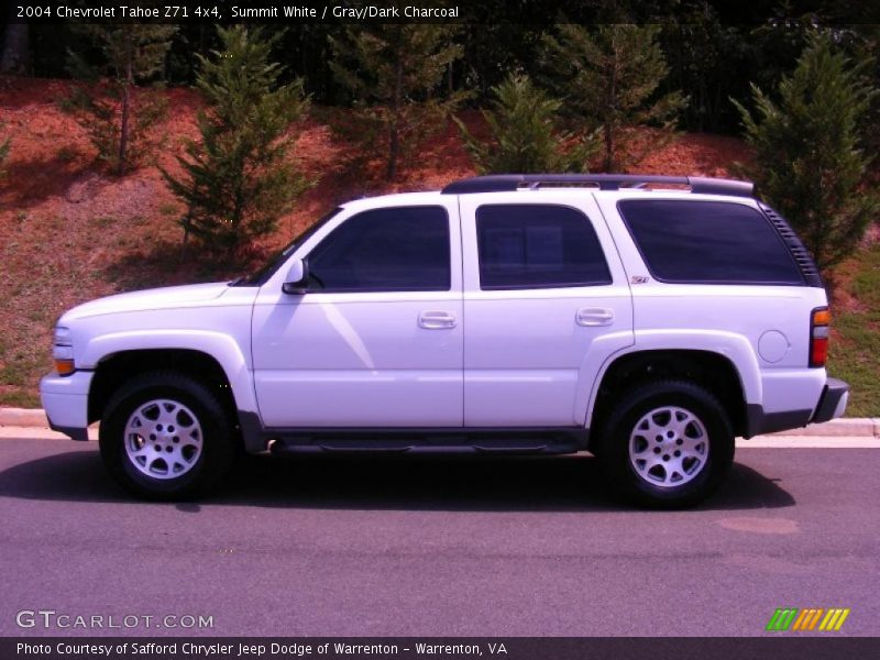 Summit White / Gray/Dark Charcoal 2004 Chevrolet Tahoe Z71 4x4