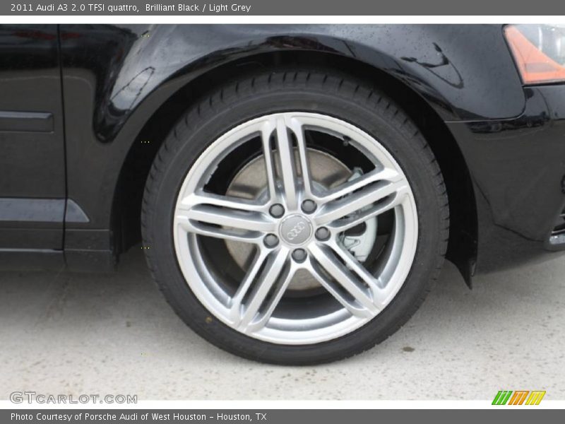 Brilliant Black / Light Grey 2011 Audi A3 2.0 TFSI quattro