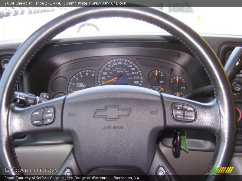 Summit White / Gray/Dark Charcoal 2004 Chevrolet Tahoe Z71 4x4