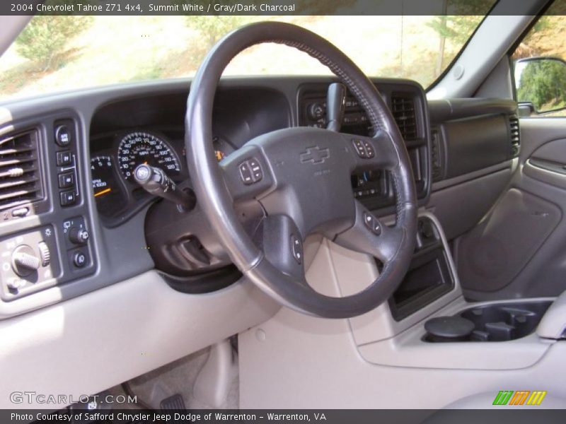 Summit White / Gray/Dark Charcoal 2004 Chevrolet Tahoe Z71 4x4