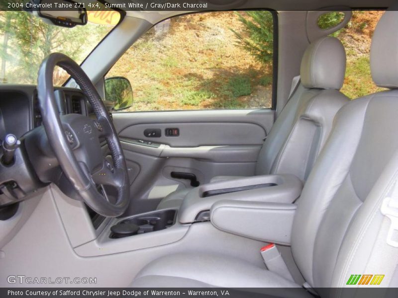 Summit White / Gray/Dark Charcoal 2004 Chevrolet Tahoe Z71 4x4