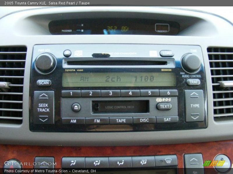 Salsa Red Pearl / Taupe 2005 Toyota Camry XLE