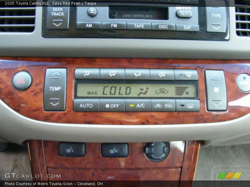 Salsa Red Pearl / Taupe 2005 Toyota Camry XLE