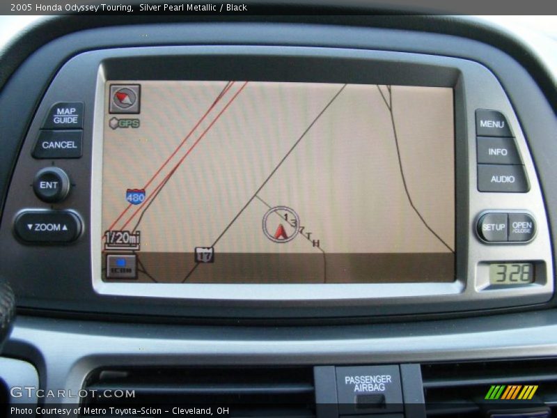 Silver Pearl Metallic / Black 2005 Honda Odyssey Touring