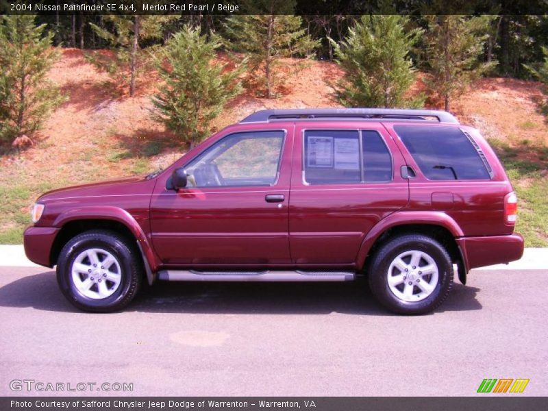 Merlot Red Pearl / Beige 2004 Nissan Pathfinder SE 4x4