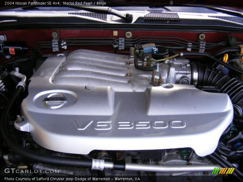Merlot Red Pearl / Beige 2004 Nissan Pathfinder SE 4x4