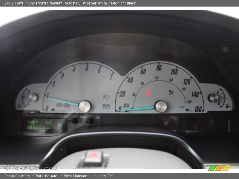Whisper White / Midnight Black 2002 Ford Thunderbird Premium Roadster