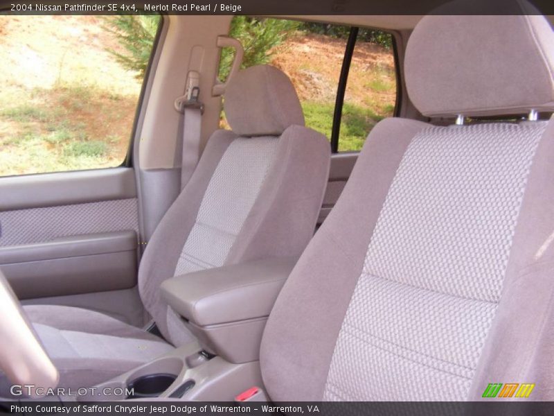 Merlot Red Pearl / Beige 2004 Nissan Pathfinder SE 4x4
