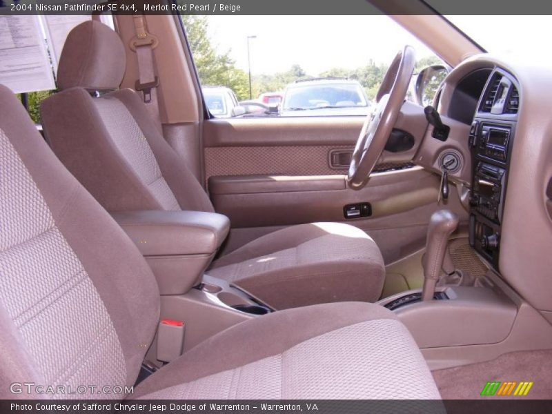 Merlot Red Pearl / Beige 2004 Nissan Pathfinder SE 4x4