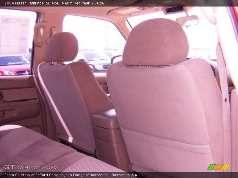Merlot Red Pearl / Beige 2004 Nissan Pathfinder SE 4x4