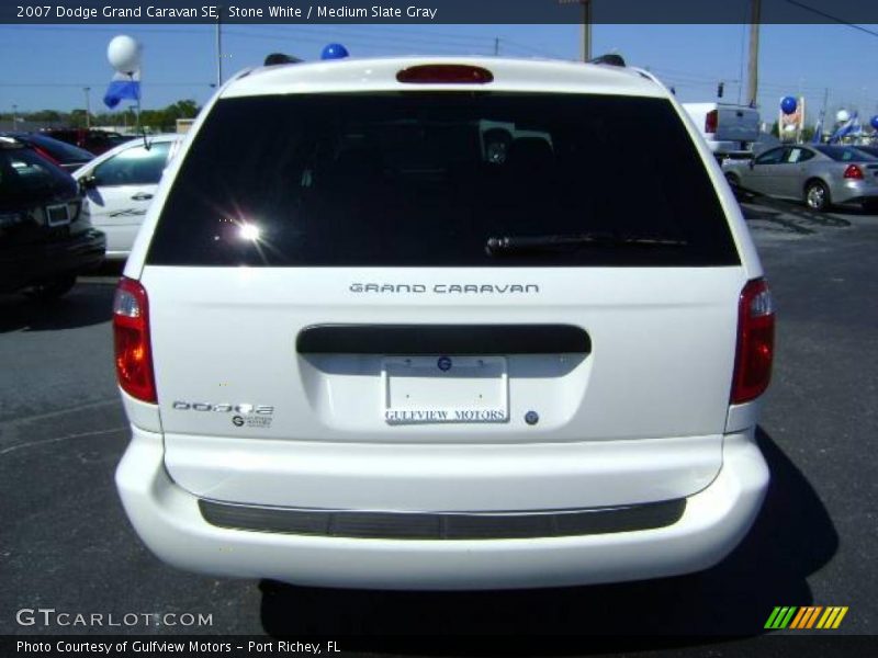 Stone White / Medium Slate Gray 2007 Dodge Grand Caravan SE
