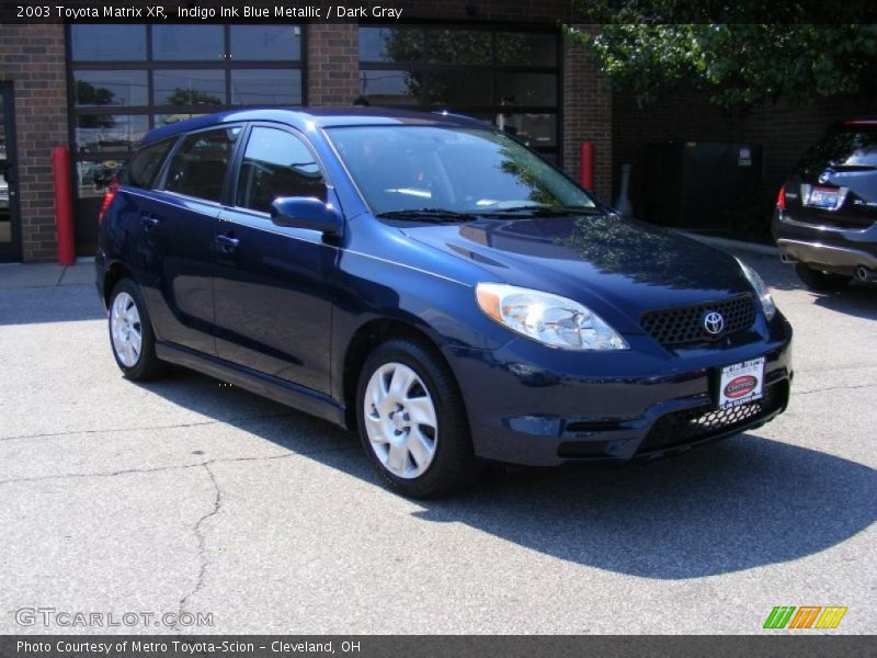 Indigo Ink Blue Metallic / Dark Gray 2003 Toyota Matrix XR