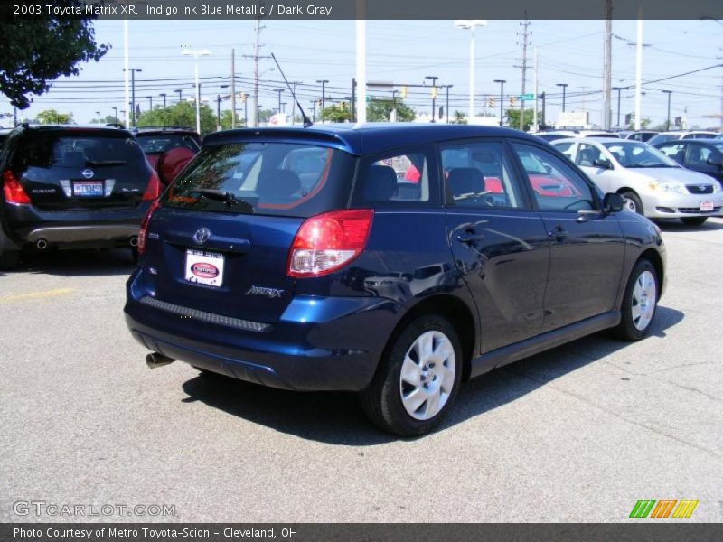 Indigo Ink Blue Metallic / Dark Gray 2003 Toyota Matrix XR