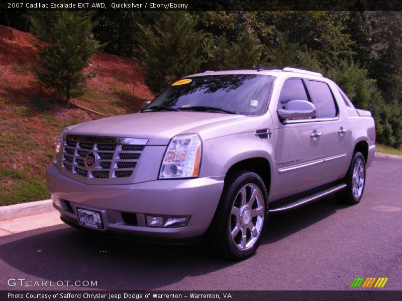 Quicksilver / Ebony/Ebony 2007 Cadillac Escalade EXT AWD