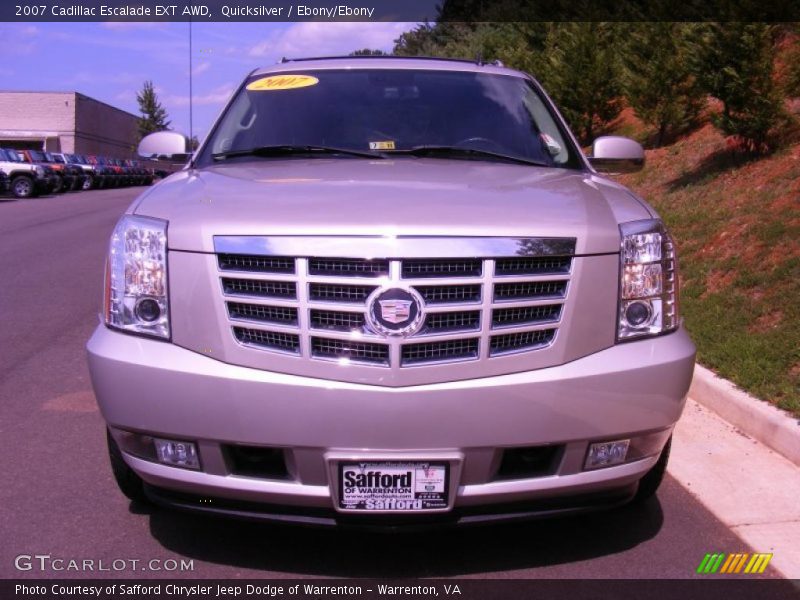 Quicksilver / Ebony/Ebony 2007 Cadillac Escalade EXT AWD