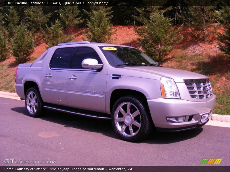Quicksilver / Ebony/Ebony 2007 Cadillac Escalade EXT AWD