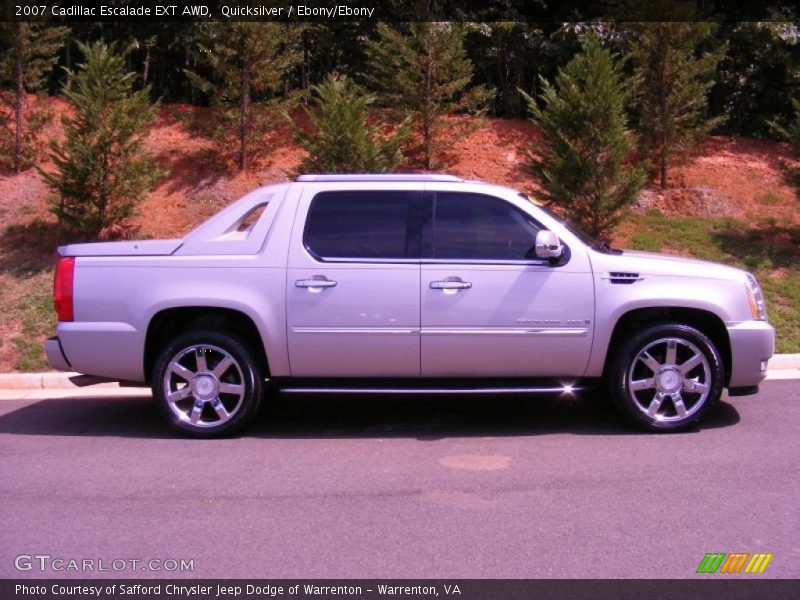 Quicksilver / Ebony/Ebony 2007 Cadillac Escalade EXT AWD