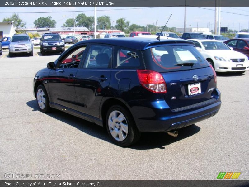 Indigo Ink Blue Metallic / Dark Gray 2003 Toyota Matrix XR