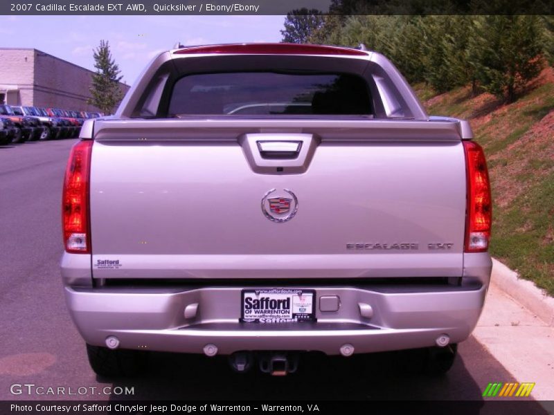 Quicksilver / Ebony/Ebony 2007 Cadillac Escalade EXT AWD