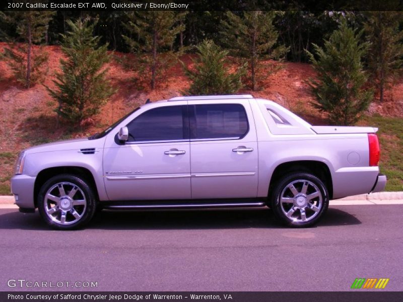 Quicksilver / Ebony/Ebony 2007 Cadillac Escalade EXT AWD