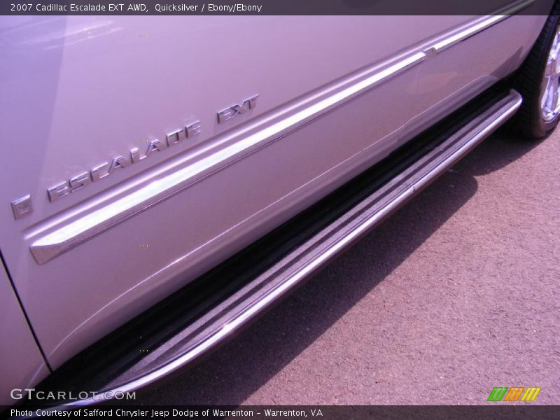 Quicksilver / Ebony/Ebony 2007 Cadillac Escalade EXT AWD