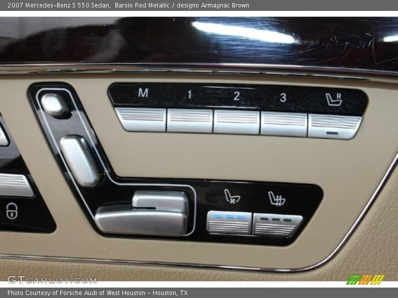 Barolo Red Metallic / designo Armagnac Brown 2007 Mercedes-Benz S 550 Sedan