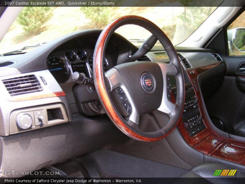 Quicksilver / Ebony/Ebony 2007 Cadillac Escalade EXT AWD
