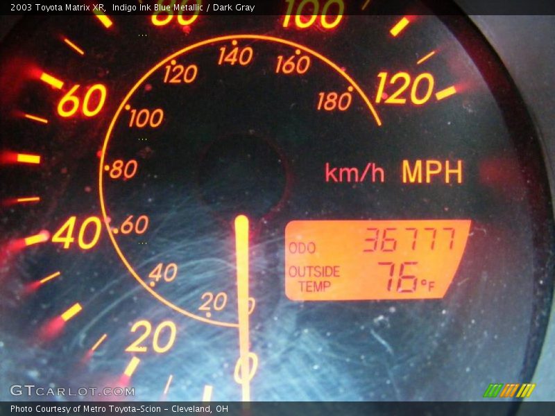 Indigo Ink Blue Metallic / Dark Gray 2003 Toyota Matrix XR