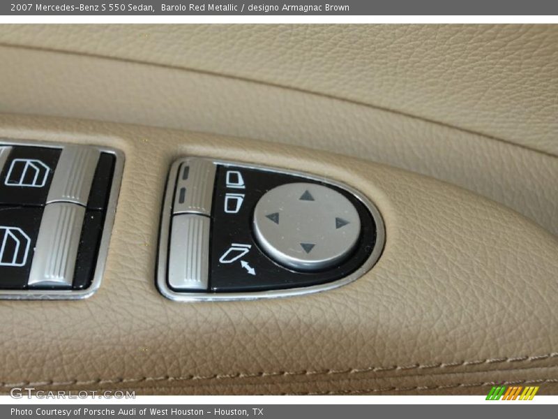 Barolo Red Metallic / designo Armagnac Brown 2007 Mercedes-Benz S 550 Sedan