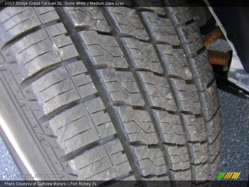 Stone White / Medium Slate Gray 2007 Dodge Grand Caravan SE