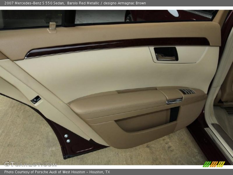 Barolo Red Metallic / designo Armagnac Brown 2007 Mercedes-Benz S 550 Sedan