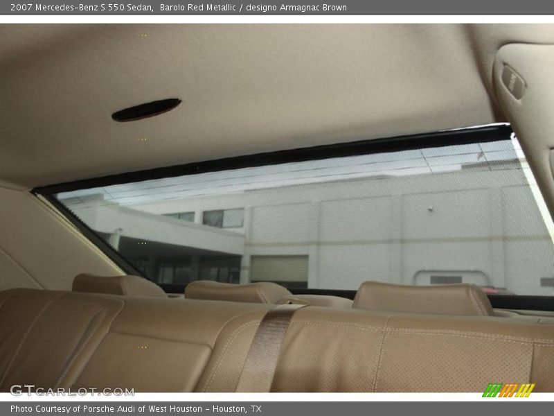 Barolo Red Metallic / designo Armagnac Brown 2007 Mercedes-Benz S 550 Sedan