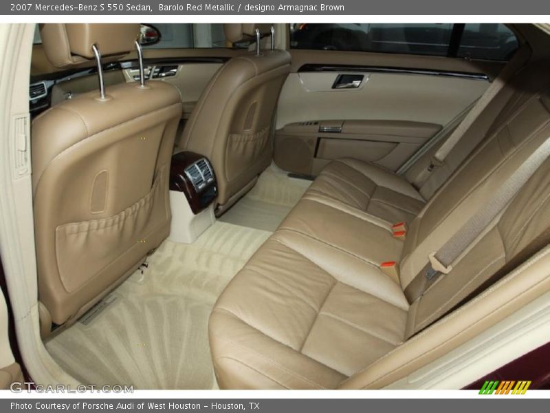 Barolo Red Metallic / designo Armagnac Brown 2007 Mercedes-Benz S 550 Sedan