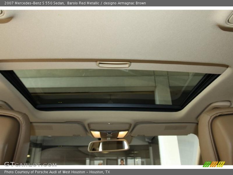 Barolo Red Metallic / designo Armagnac Brown 2007 Mercedes-Benz S 550 Sedan
