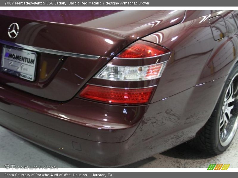 Barolo Red Metallic / designo Armagnac Brown 2007 Mercedes-Benz S 550 Sedan