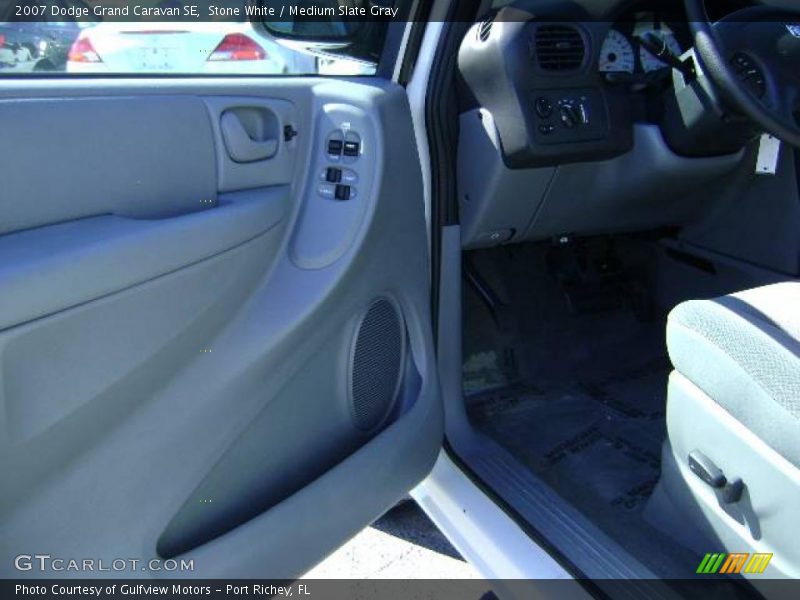 Stone White / Medium Slate Gray 2007 Dodge Grand Caravan SE